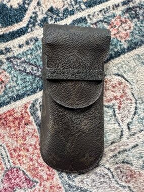 Louis Vuitton Unisex Leather Monogram Eyewear Pouch - Brown